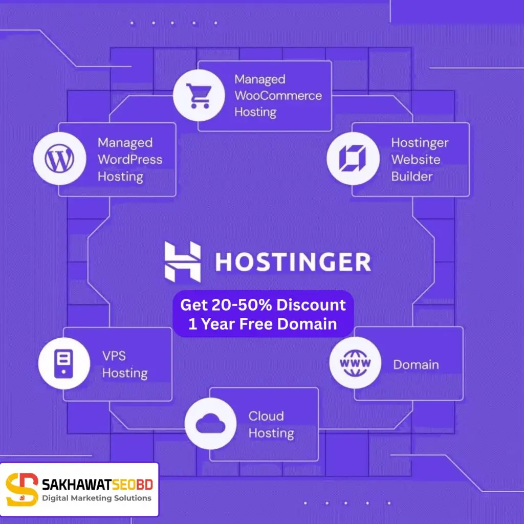 Hostinger 20-50% Discount referall from sakhawatseobd